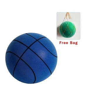 Pallone da basket morbido e silenzioso | Palla indoor in schiuma PU | Silenzioso, amico dei mobili e rimbalzante | Include sacca a rete