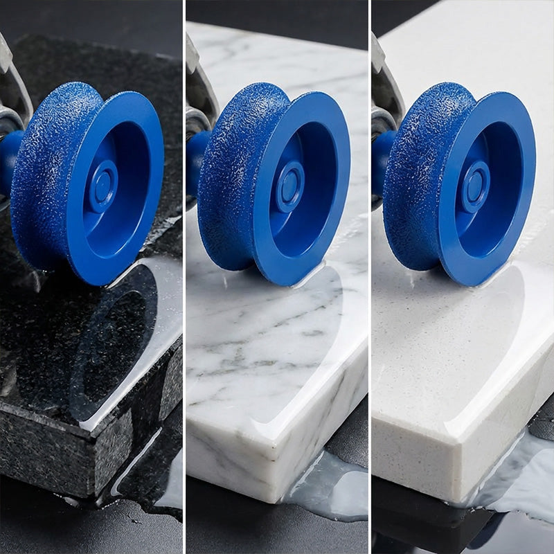 Diamantschleifscheibe 74 mm | Schleifscheibe für Winkelschleifer zur Kantenbearbeitung von Granit, Marmor und Beton