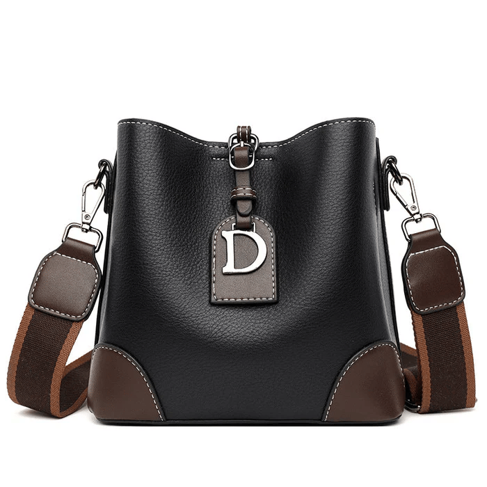 Sac épaule femme rétro en PU 21×19×12 cm | Plusieurs compartiments &amp; fermeture magnétique | Bandoulières réglables, plusieurs couleurs