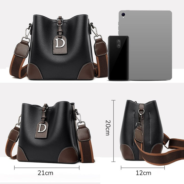 Sac épaule femme rétro en PU 21×19×12 cm | Plusieurs compartiments &amp; fermeture magnétique | Bandoulières réglables, plusieurs couleurs