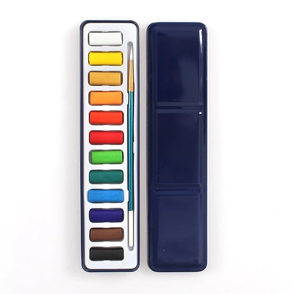Aquarell-Arbeitsbuch für Anfänger | Malbuch mit 12 Motiven, Schritt-für-Schritt-Anleitungen und hochwertigem Aquarellpapier