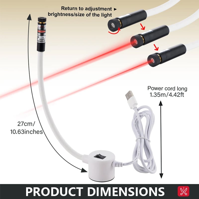 Guida laser per cucito con magnete | Cuciture dritte senza segnare | Laser a linea/croce/punto per macchina da cucire e tagliacuci