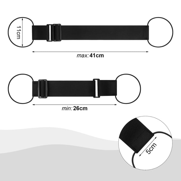 Sangle de bagage pour valise – sangle antidérapante pour fixer les sacs | Réglable, ultra-léger &amp; compact | Prêt en quelques secondes
