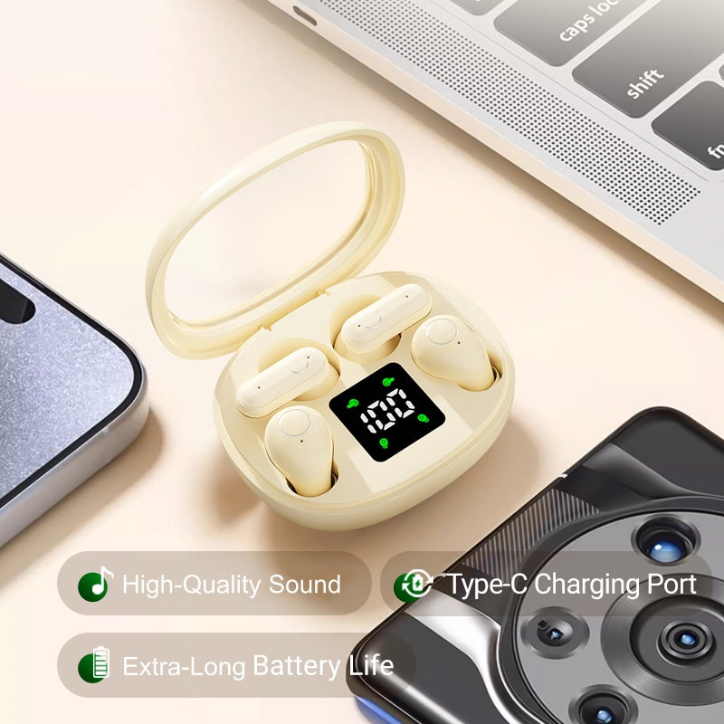 Kabellose In-Ear Kopfhörer | Bluetooth 5.4 mit Geräuschunterdrückung &amp; Ladecase | Über 8 Std. Akkulaufzeit