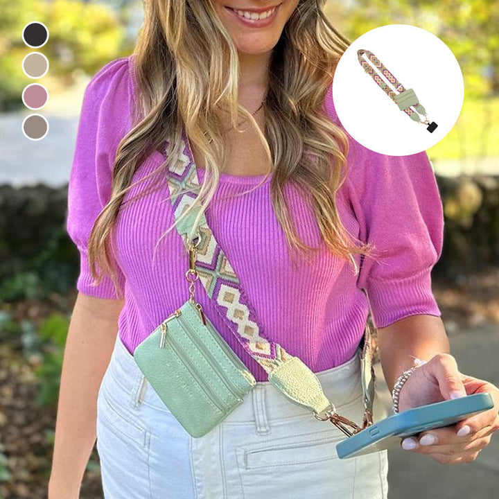 SecureKeyBand™ Phone Strap with Zipper Pocket