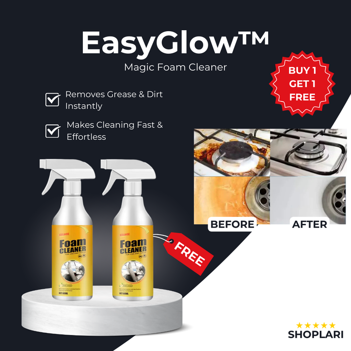 Grease Remover Cleaning Foam 1+1 Set | Removes Grease &amp; Dirt Quickly | Odorless, Versatile &amp; Gentle for Household Use