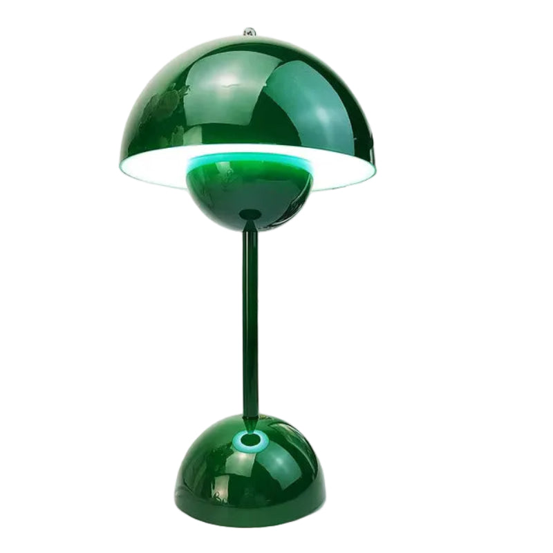 Wireless retro table lamp with battery | Warm white LED, 3-level dimmable | Touch control, USB charging, up to 10 hrs, 25×13 cm