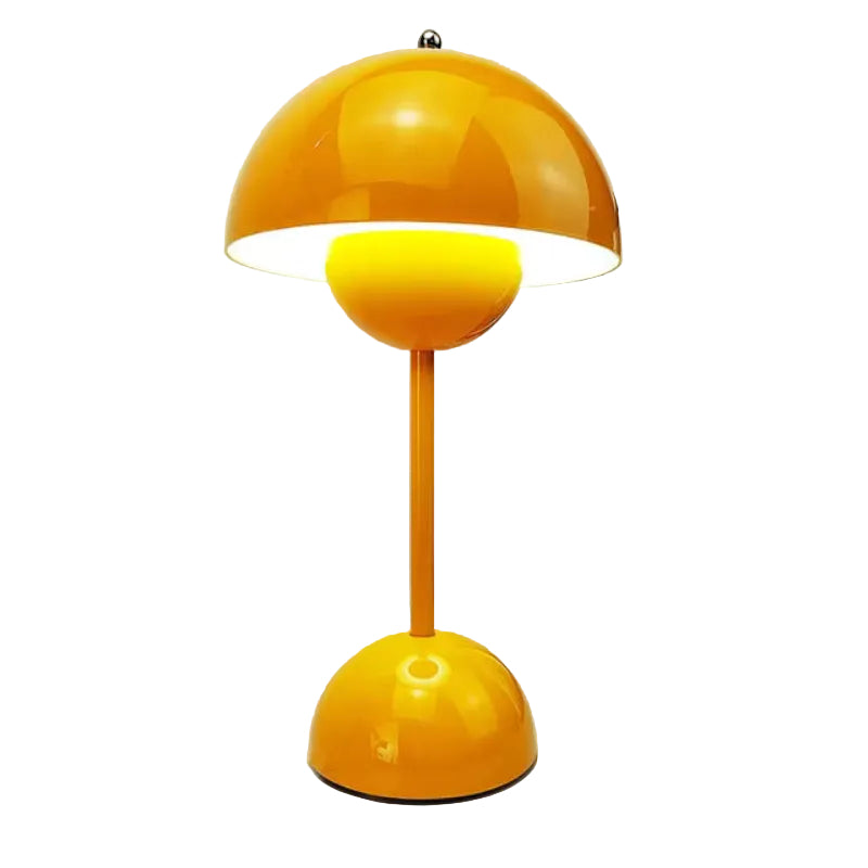 Wireless retro table lamp with battery | Warm white LED, 3-level dimmable | Touch control, USB charging, up to 10 hrs, 25×13 cm