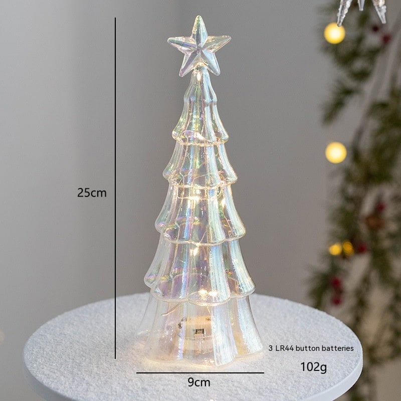 LED Weihnachtsbaum | Beleuchtete Tischdekoration mit warmweißem Licht, Batteriebetrieb und festlichem Baumdesign für Weihnachten