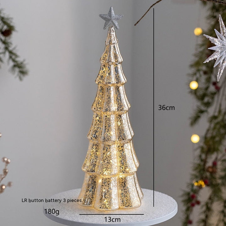 LED Weihnachtsbaum | Beleuchtete Tischdekoration mit warmweißem Licht, Batteriebetrieb und festlichem Baumdesign für Weihnachten