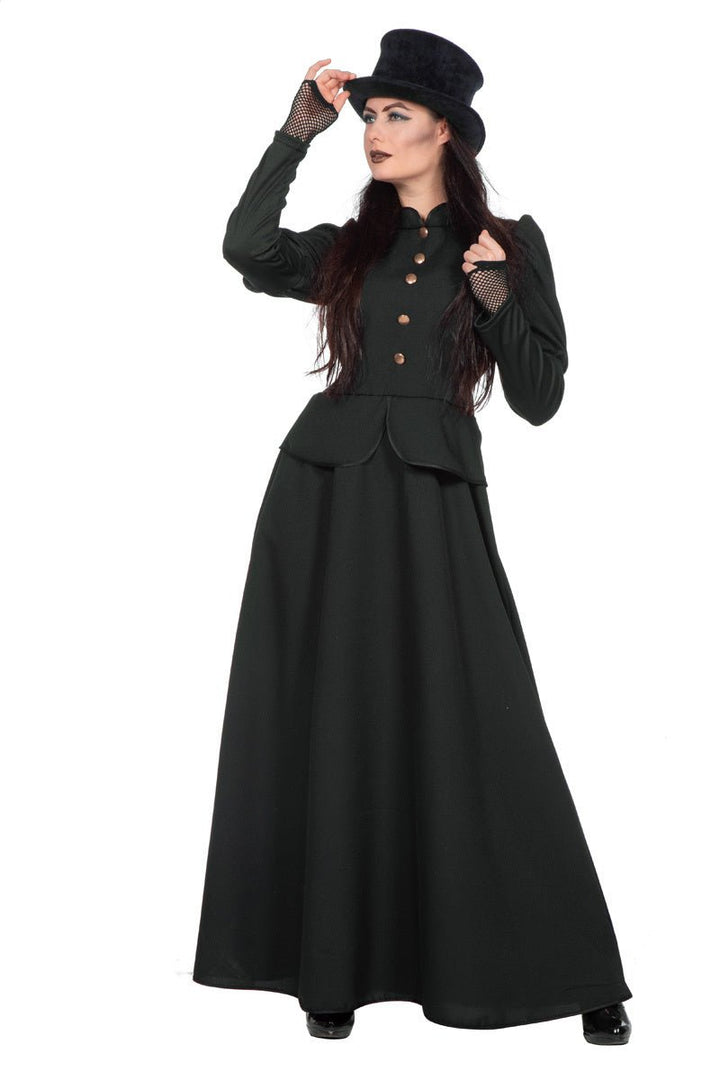 Hexenkostüm Damen | Schwarzes Halloween-Kleid für Hexen-Verkleidung, Halloween-Partys und Mottopartys