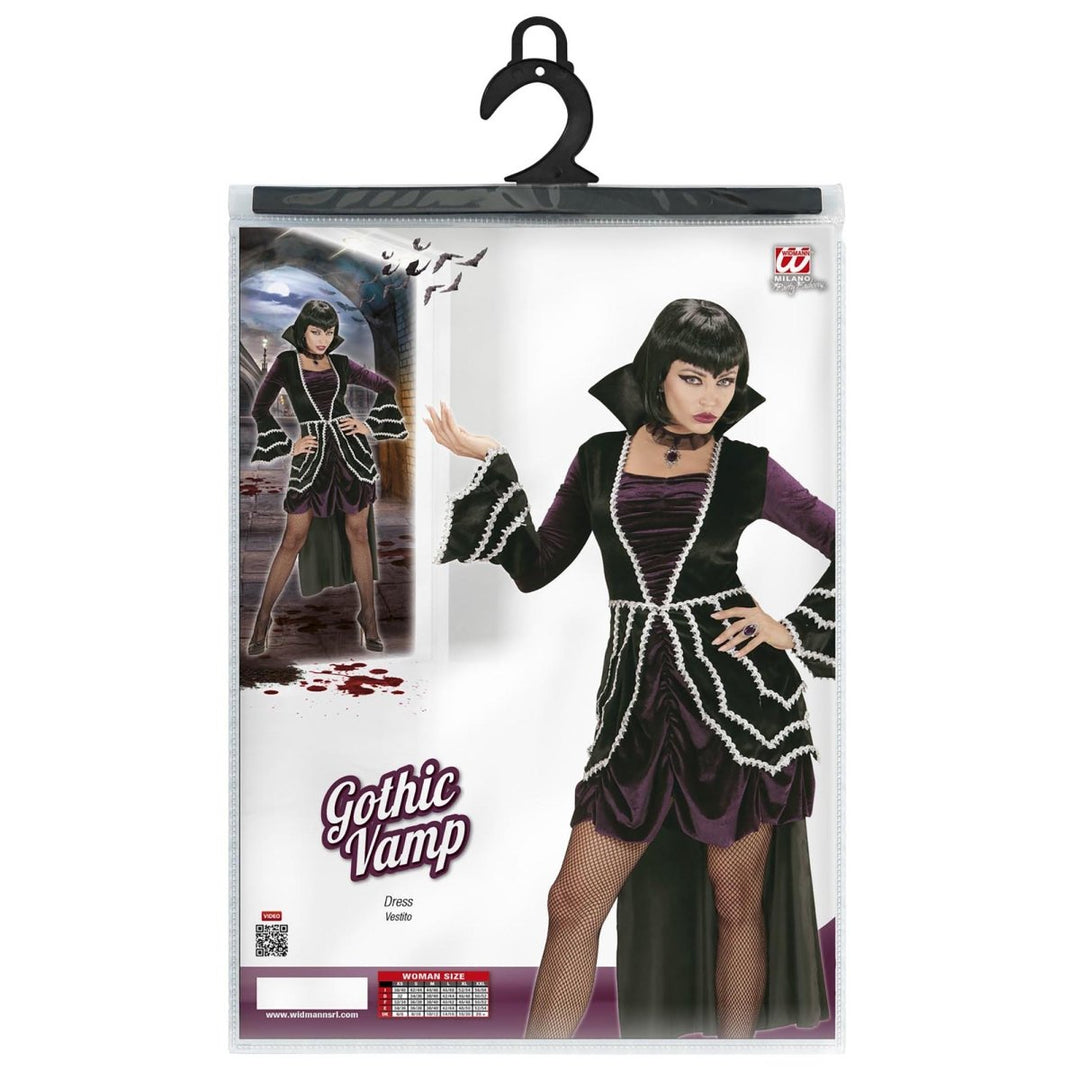 Gothic Vampir Kleid Damen | Halloween-Kostüm als düsteres Vampirkleid für Halloween- und Mottopartys