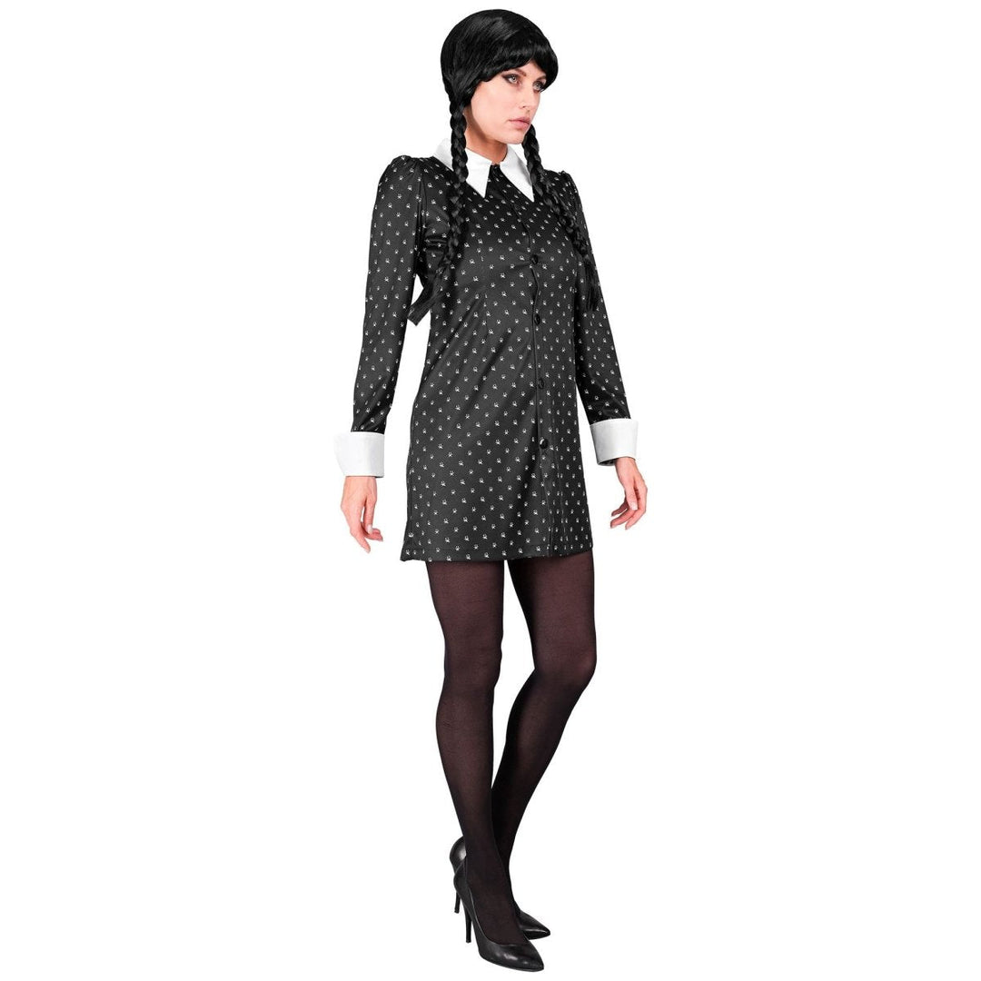 Gothic Kleid Damen | Schwarzes Halloween-Kleid für Gothic-Verkleidung, Halloween-Partys und Mottopartys