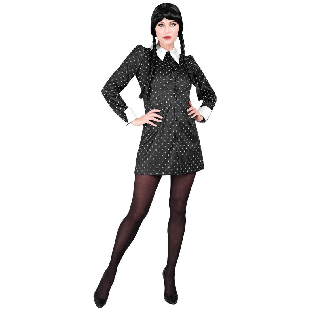 Gothic Kleid Damen | Schwarzes Halloween-Kleid für Gothic-Verkleidung, Halloween-Partys und Mottopartys