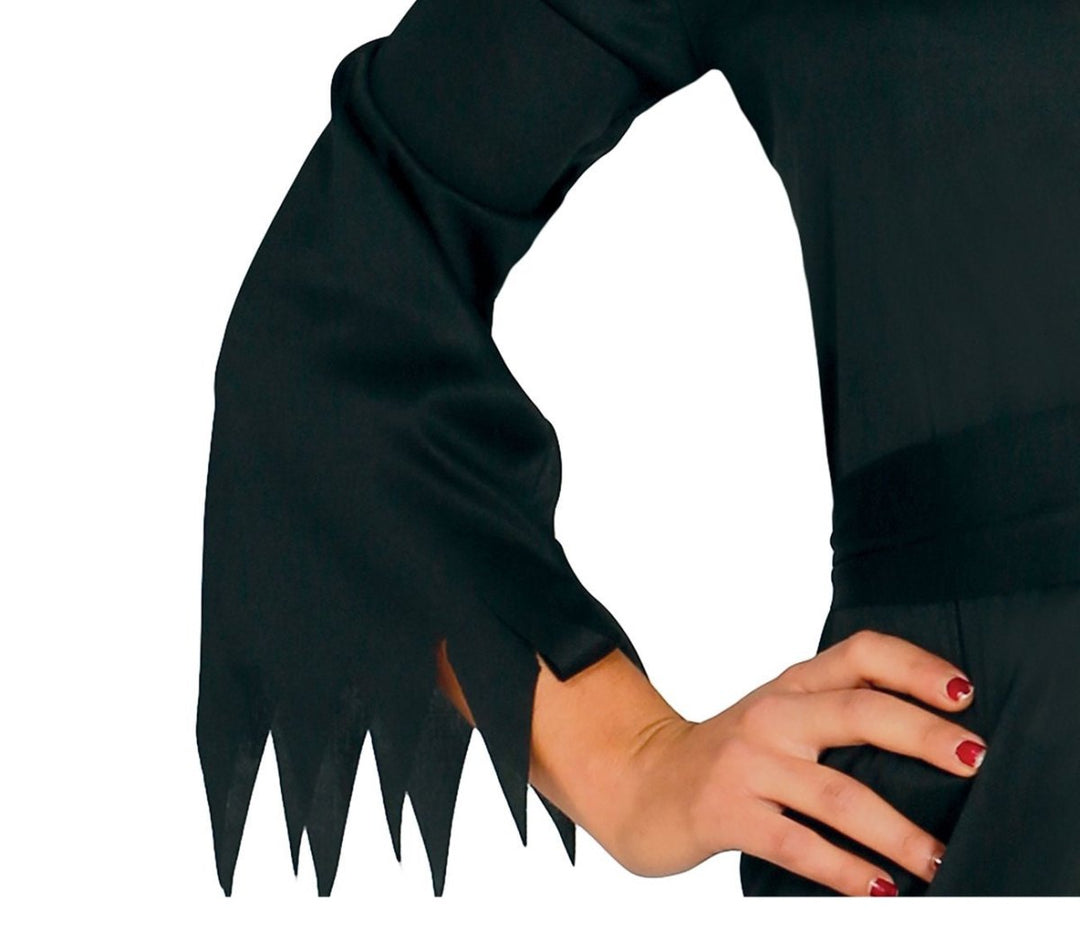 Hexenkostüm Damen 3-teilig | Halloween-Kostüm mit Hexenkleid, Gürtel und Hut für Halloween- und Mottopartys