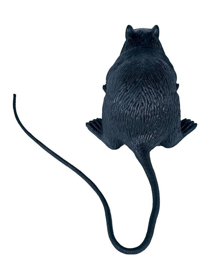 Halloween Ratte Deko 15 cm | Gruselige Latex-Ratte als Tischdekoration für Halloween-Partys und Horror-Dekoration