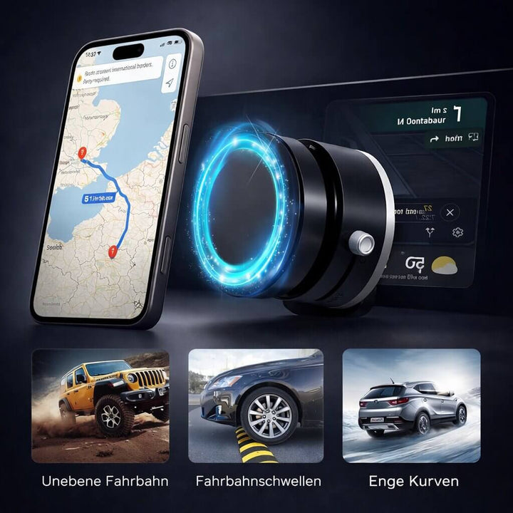 Magnetický držiak na mobil do auta s vákuovou prísavkou | otočný o 360° a skladací | na hladké povrchy, Vantrel