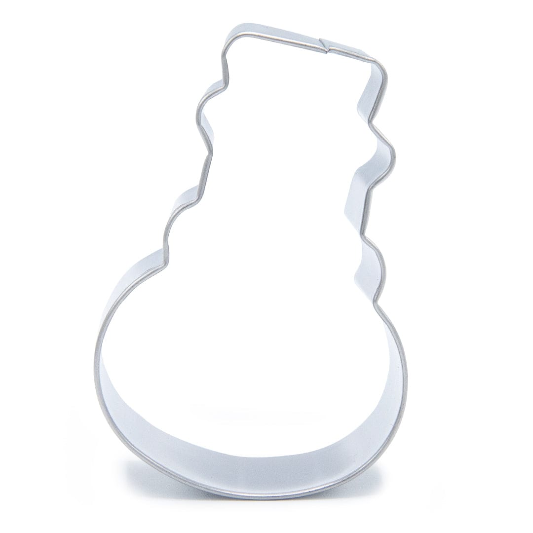 Schneemann Keksausstecher aus Edelstahl 7,5 x 5 cm | Weihnachts Ausstechform für Plätzchen mit glatten Kanten und leichter Reinigung