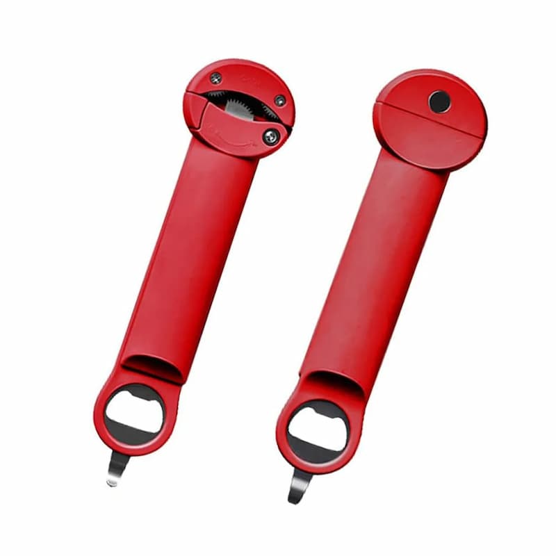 Verstellbarer Glas- &amp; Flaschenöffner | Rutschfester Griff für festen Halt | Öffnet 0,5–11,2 cm Deckel mühelos