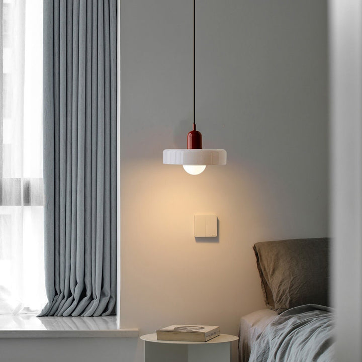 Suspension en métal et verre avec effet vitrail | Ø25/Ø35 cm, douille G9 | Suspension réglable | Aspect cristal