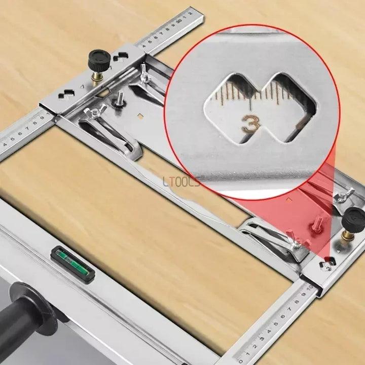 Precision Edge Guide for Wood Cutting | Stainless Steel with Dual Ruler &amp; Measurement Scale | Quick Release, Exact Adjustment for Clean Cuts