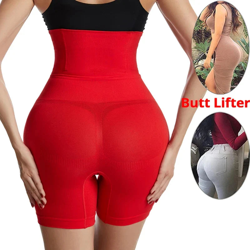 High Waist Shapewear Shorts für Damen | Figurformender Bauch- &amp; Hüftformer | Glättender Body Shaper für mehr Kurven