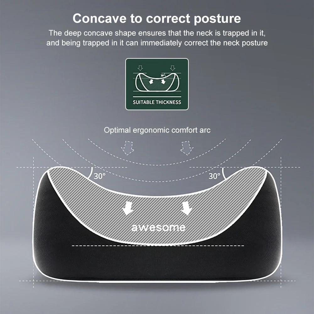 Neck &amp; lumbar pillow for car | ergonomic cervical spine &amp; back support | memory foam, adjustable &amp; easy to install