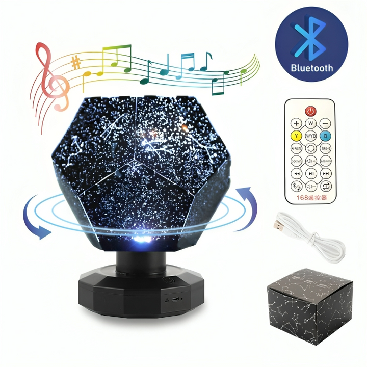 LED Sternenhimmel Projektor | Bluetooth Musiksteuerung | 3 Farben &amp; Fernbedienung