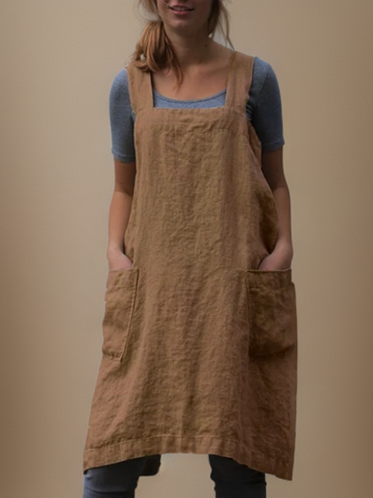Azalea - Simple Apron with Crossed Back Straps