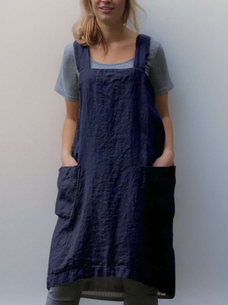 Azalea - Simple Apron with Crossed Back Straps