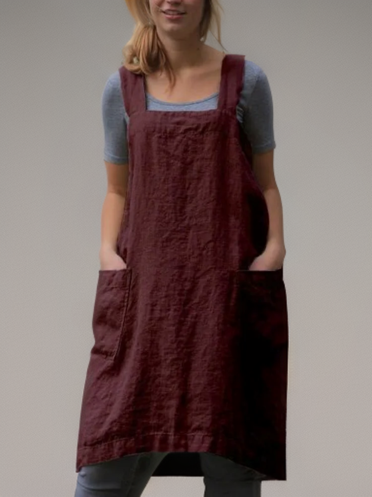 Azalea - Simple Apron with Crossed Back Straps