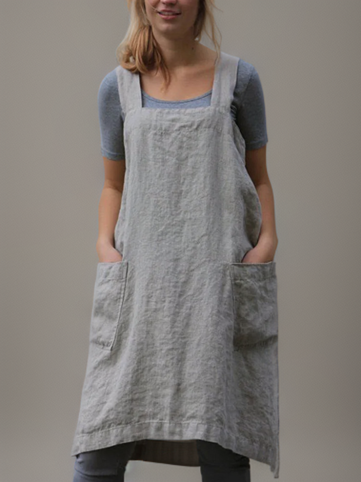 Azalea - Simple Apron with Crossed Back Straps
