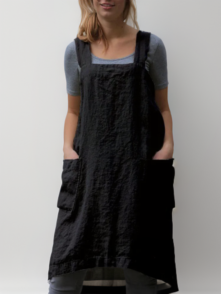 Azalea - Simple Apron with Crossed Back Straps