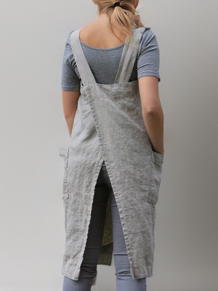 Azalea - Simple Apron with Crossed Back Straps
