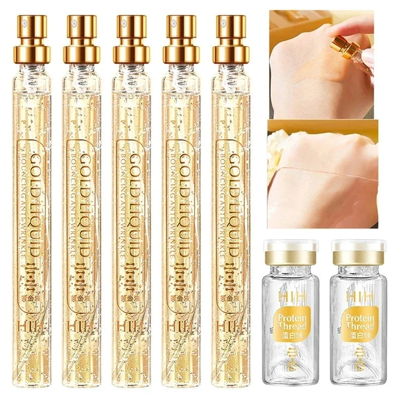 Fils de collagène protéinés pour le visage | Éclat immédiat &amp; essence de soin | Pour une peau plus rebondie &amp; un teint plus lisse, inspiration coréenne