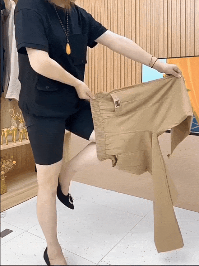 Damen Baumwollhose mit elastischem Bund | Bequeme Freizeithose für Alltag &amp; Büro | Lockerer Schnitt | Größen S–5XL