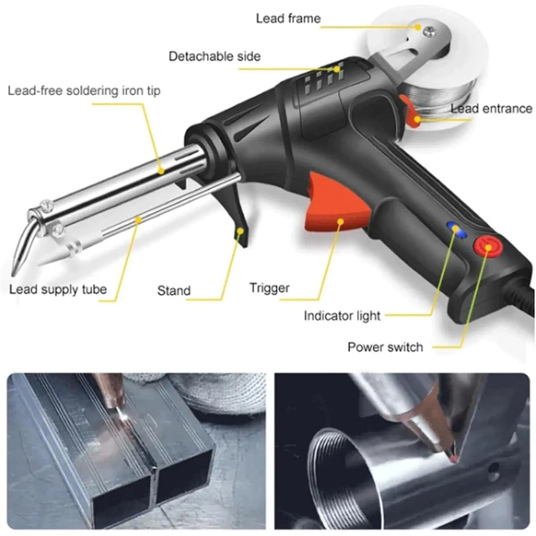 3-in-1 welding tool for metal repair | welding, cutting &amp; removal | ergonomic one-handed operation | viewing window control