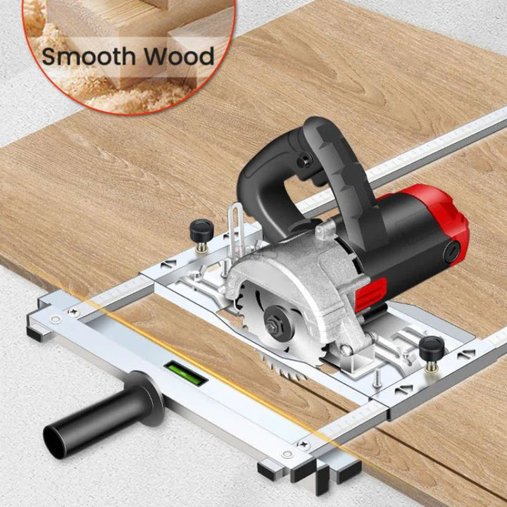 Precision Edge Guide for Wood Cutting | Stainless Steel with Dual Ruler &amp; Measurement Scale | Quick Release, Exact Adjustment for Clean Cuts