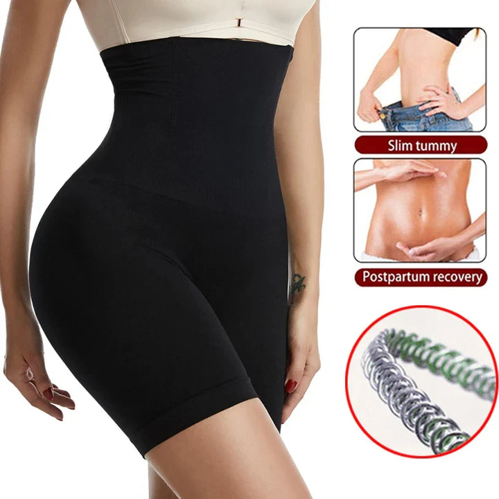 High Waist Shapewear Shorts für Damen | Figurformender Bauch- &amp; Hüftformer | Glättender Body Shaper für mehr Kurven