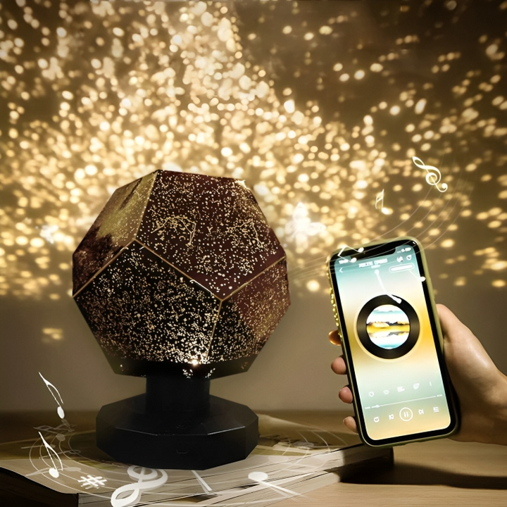 LED Sternenhimmel Projektor | Bluetooth Musiksteuerung | 3 Farben &amp; Fernbedienung