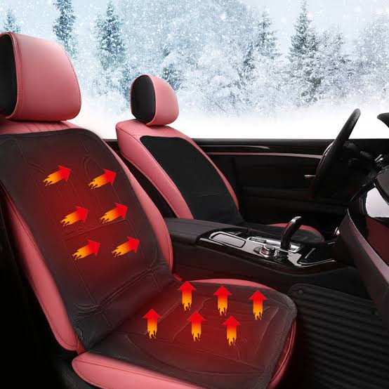 Beheizbare Autositzauflage 12 V | Elektrische Sitzheizung für Auto mit Rückenwärme, 30–60 °C Temperaturbereich und schneller Aufheizung