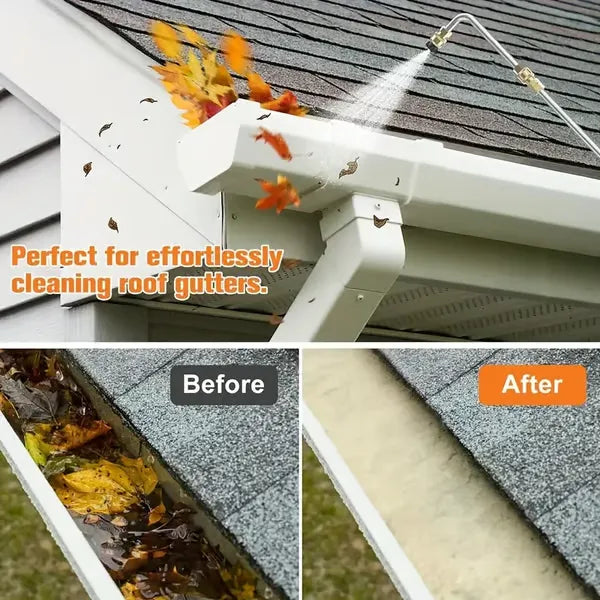 Teleszkópos nagynyomású lándzsa 7,3 m hatótávolsággal | Réz és rozsdamentes acél, akár 4000 PSI/140°C-ig | 0–40° színkódolt fúvókák + 10 O-gyűrű