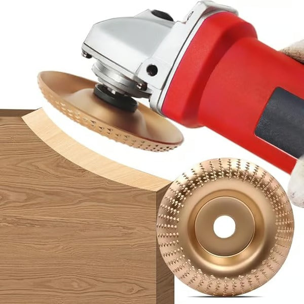 Wood Grinding Disc Set 3-in-1 for Angle Grinder | Shaping, Carving, Grinding &amp; Polishing | Precise Material Removal, Low Vibration
