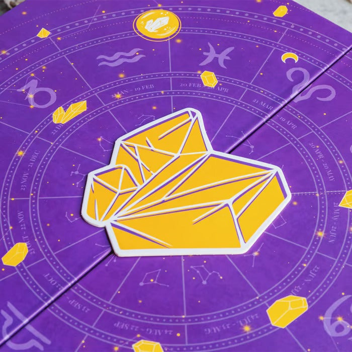 CrystalNight™ Halloween Countdown Box | 31 Magische Nächte | Edelstein-Adventskalender &amp; Mystic-Dekofigur