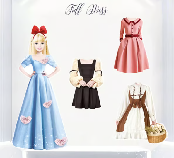 Magnetisches Anziehpuppen-Buch für Kinder | Wiederverwendbares Mix-&amp;-Match-Spiel mit Outfits und Accessoires