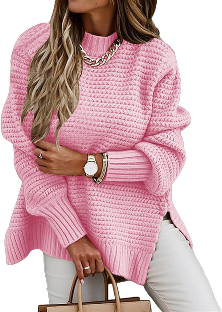 Damen Strickpullover | Weicher Winterpullover mit feinem Strickmuster und vielseitigem Schnitt für Alltag und Freizeit