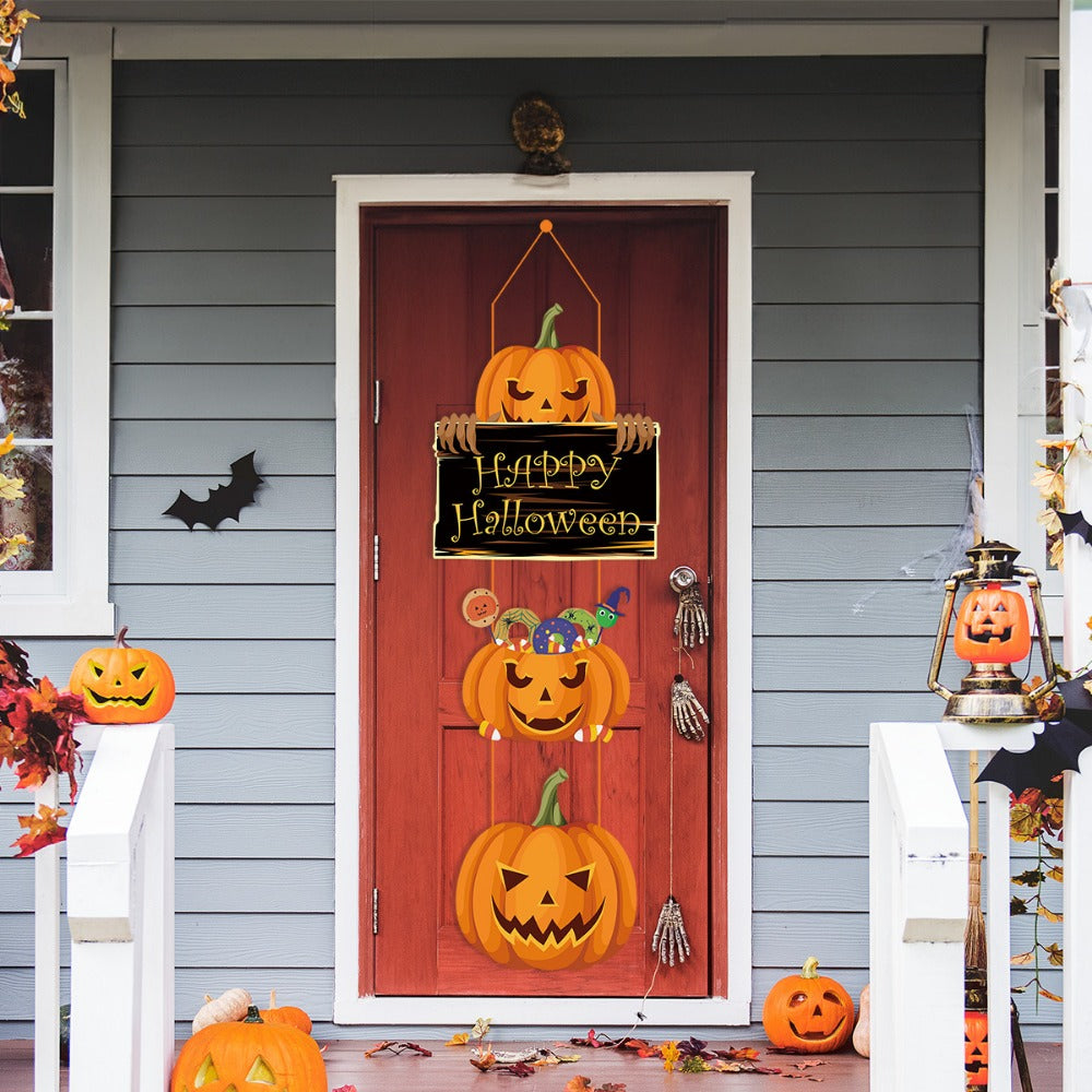 SpookyWelcome™ Doormort Halloween Door Hanger Set - 3/10 pcs.