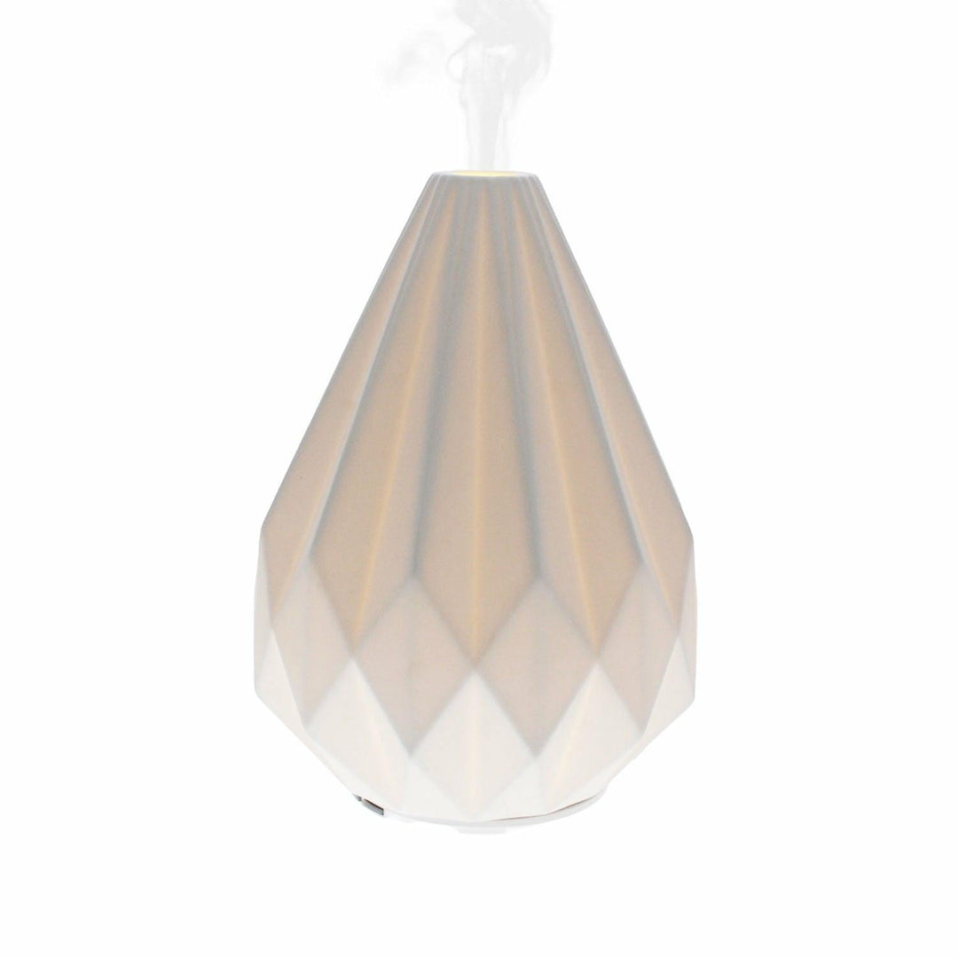 Aroma-Diffuser mit Fernbedienung | Keramik-Duftdiffusor mit Atemlicht, Nachtmodus und über 6 Stunden Laufzeit