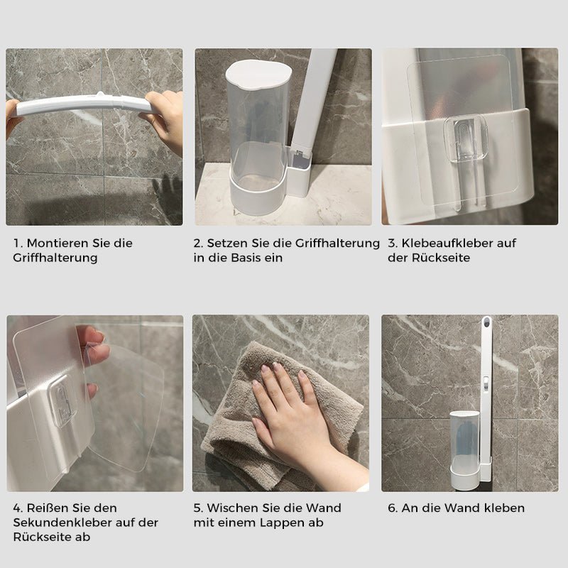Antibacterial Disposable Toilet Brush | Hygienic Cleaning &amp; Fresh Scent | Easy Use for a Clean Bathroom