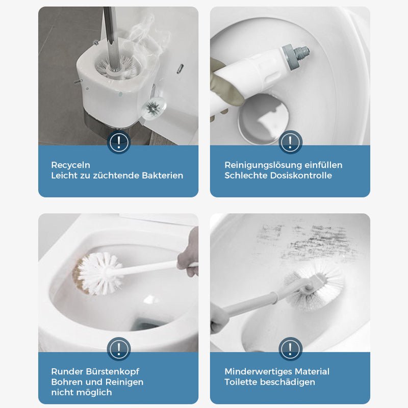 Antibacterial Disposable Toilet Brush | Hygienic Cleaning &amp; Fresh Scent | Easy Use for a Clean Bathroom